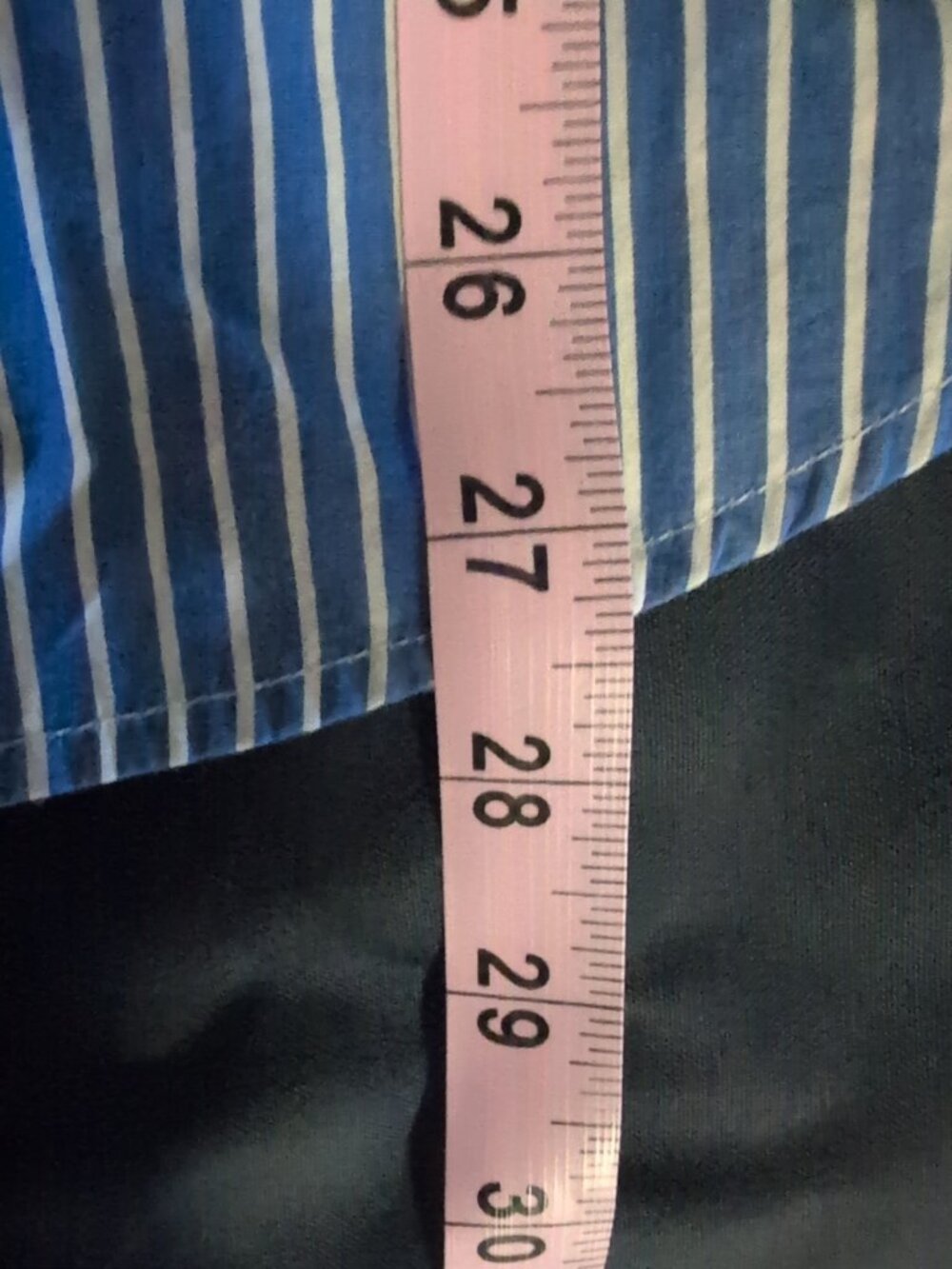 American Eagle Outfitters Shirt Men's S Blue White Long Sleeve Polo Striped Logo - Picture 8 of 8